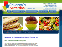 Tablet Screenshot of childrensnutritionofflorida.org